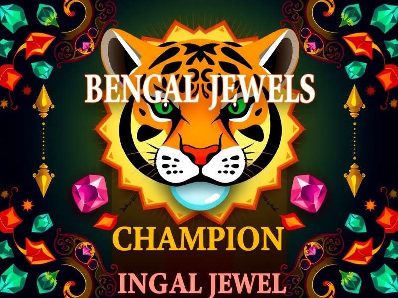 Bengal Jewel Champion Game Banner featuring vibrant Indian jewels and traditional patterns